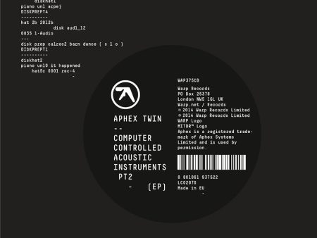 Aphex Twin - Computer Controlled Acoustic Instruments Pt.2 (EP) Online