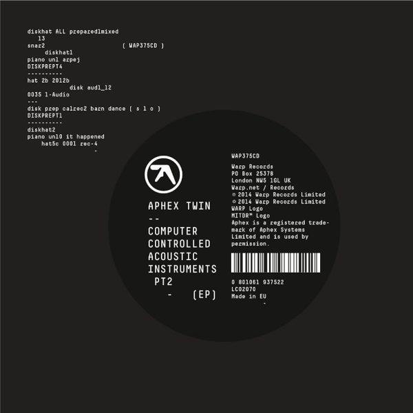 Aphex Twin - Computer Controlled Acoustic Instruments Pt.2 (EP) Online